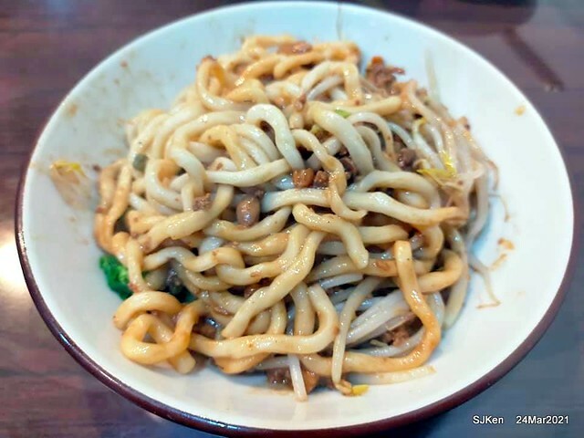 Fried noodle & Hot sour soup , 「牛味炸醬麵酸辣湯與小菜」， Taipei, Taiwan, SJKen, Mar 24,2021.