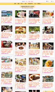 海綿飽飽的鳳梨城堡的美食牆