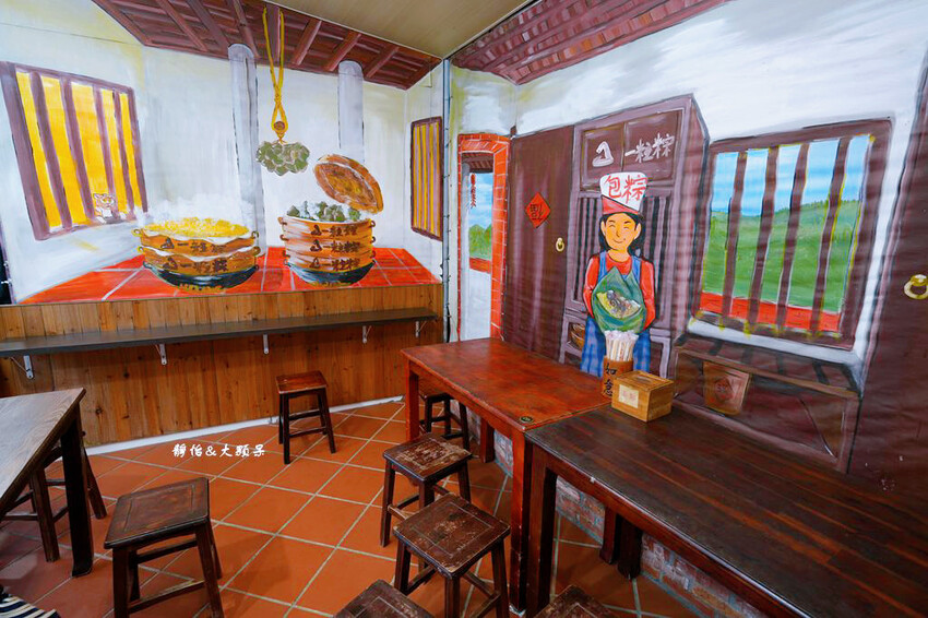 石碇老街美食 ，福寶飲食店、一粒粽、阿婆麻糬，吊腳樓、不見天