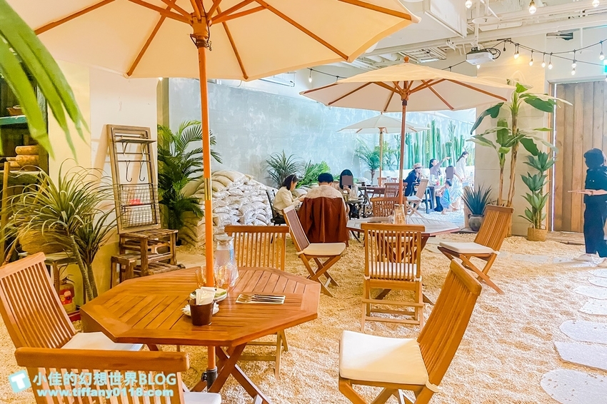 [台北美食]Gumgum Green Garden Good 101花園店/沙灘仙人掌峇里島風格直接搬進餐廳裡/台北網美餐廳推薦