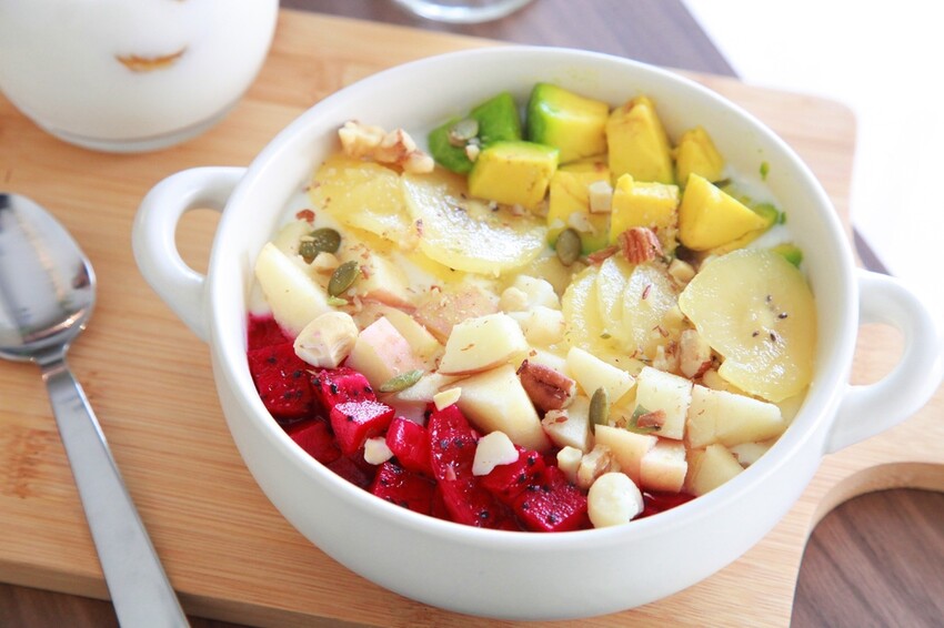 《台南美食》安平隱藏版優格水果撈，滑順綿密口感讓人一試就愛上