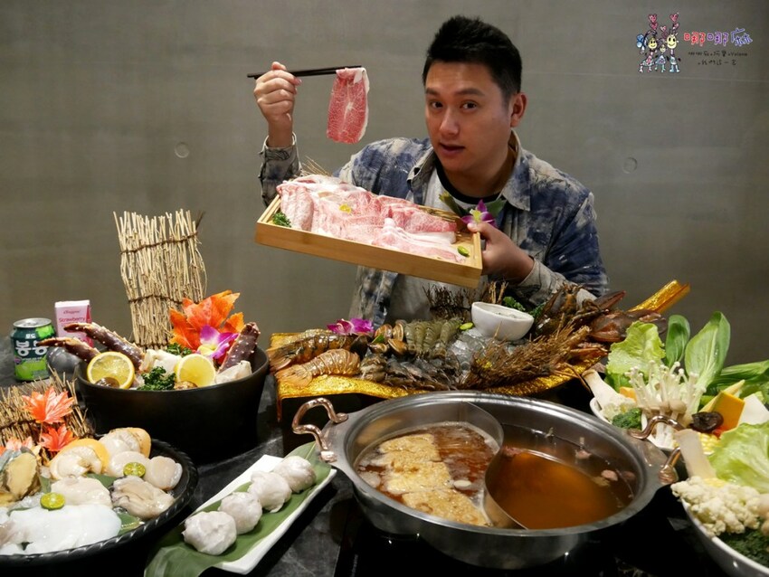 桃園南崁火鍋店進門先送一盤肉，還有自助吧免費吃到飽！壽喜牛飯豪好吃 | 哪哪麻