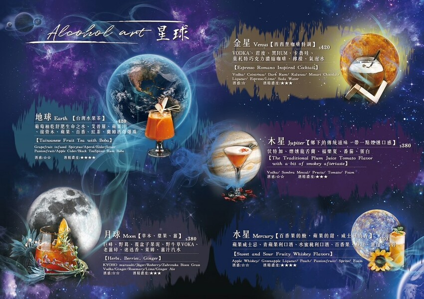 Luxy Vogue餐酒館菜單