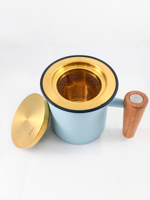 【新北鶯歌】茶具推薦-宜龍Eilong 人文馬克杯、璀璨濾茶器是辦公室泡茶、品味生活、最優雅的個人泡茶杯、送禮自用兩相宜