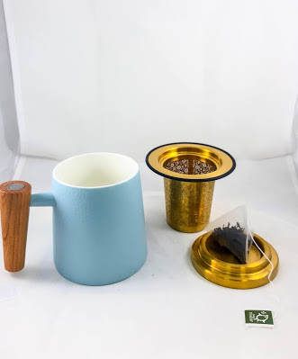 【新北鶯歌】茶具推薦-宜龍Eilong 人文馬克杯、璀璨濾茶器是辦公室泡茶、品味生活、最優雅的個人泡茶杯、送禮自用兩相宜