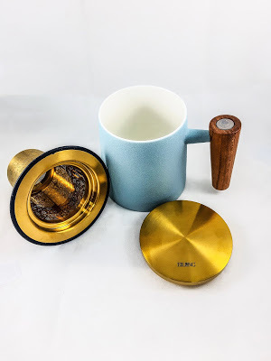 【新北鶯歌】茶具推薦-宜龍Eilong 人文馬克杯、璀璨濾茶器是辦公室泡茶、品味生活、最優雅的個人泡茶杯、送禮自用兩相宜