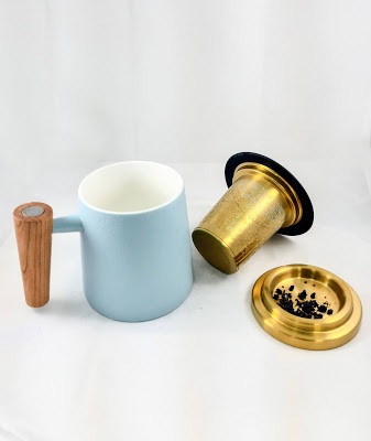 【新北鶯歌】茶具推薦-宜龍Eilong 人文馬克杯、璀璨濾茶器是辦公室泡茶、品味生活、最優雅的個人泡茶杯、送禮自用兩相宜