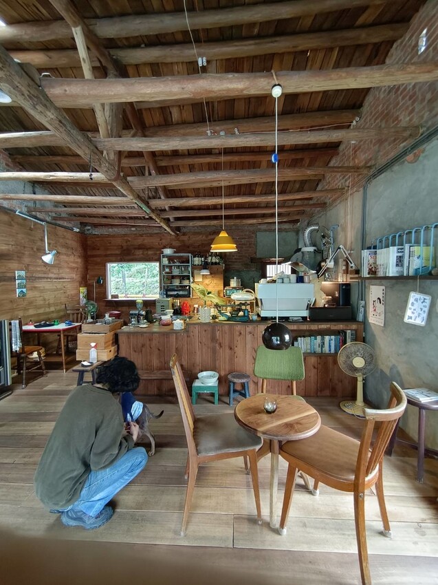 【台北.平溪】大華車站。與路咖啡寵物友善咖啡廳內有店狗。寧靜小鎮風光超悠閒午後時光