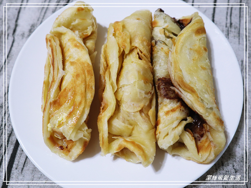 忠貞甩餅-桃園中壢/千層拉絲甩餅.甜鹹口味皆有 - 潔絲蜜愛生活