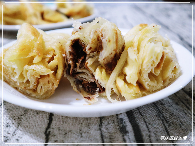 忠貞甩餅-桃園中壢/千層拉絲甩餅.甜鹹口味皆有 - 潔絲蜜愛生活