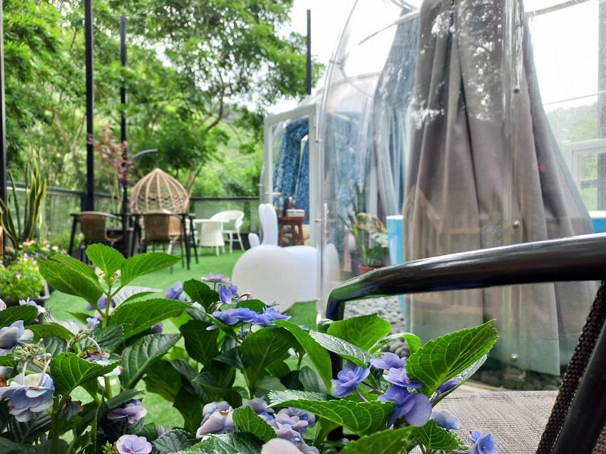 【苗栗三義】卓也小屋度假園區-蔬食餐廳夏日優惠.消費+googe好評就送天然染色霜淇淋喔!