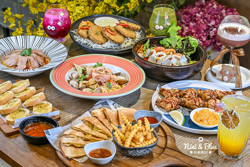 台中森林系餐廳，義大利麵、下午茶甜點、超萌棉花糖，寵物友善餐廳-妮妮布魯