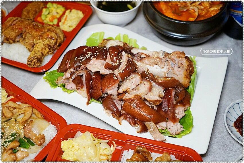 韓劇主角都在吃！台中少見韓式豬腳，道地韓風美味，便當只要$90還附湯飲料！(中場無休息)