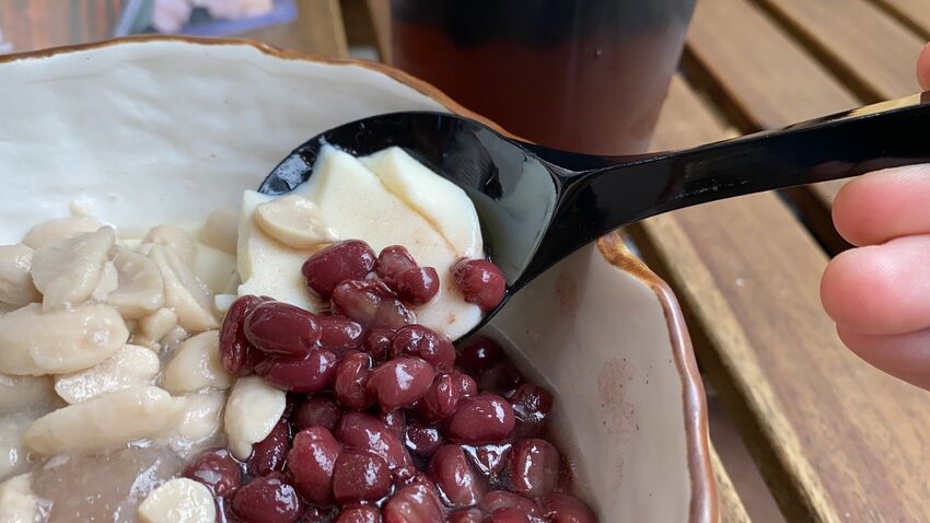 [台中西區]范力人豆花剉冰｜手工熬製黑糖漿｜純手工豆花｜每日限量｜特製糖水甜而不膩還帶冬瓜清香｜防疫外帶甜品｜內附菜單