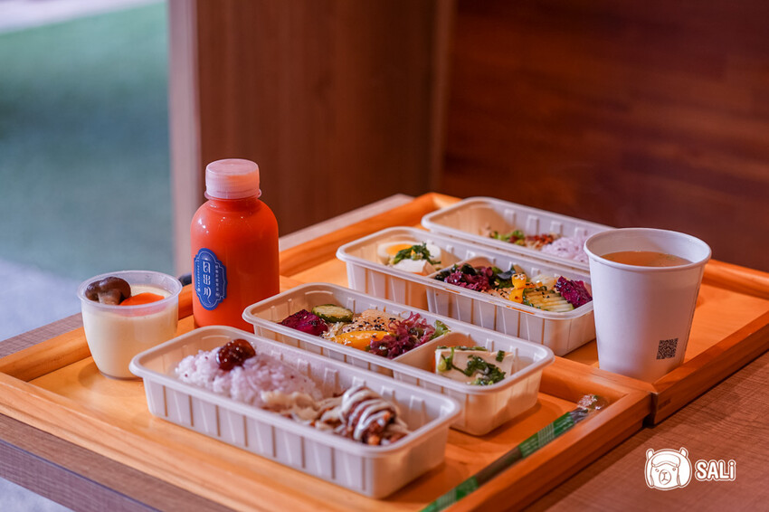 日出川 鹽麴舒肥餐盒｜彰化健康餐推薦，秋季新菜色，加會員送100元吃飯金