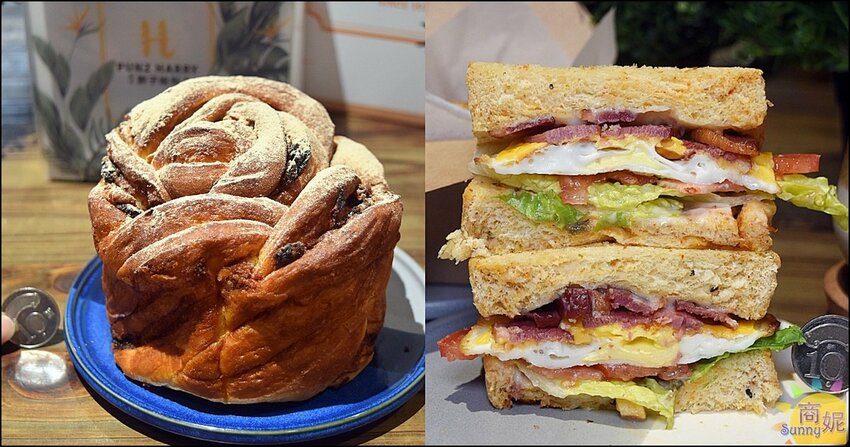 胖子哈利。超浮誇巨無霸肉桂捲.厚切生吐司三明治!全台首家自製麵包南洋早午餐優惠超多-商妮吃喝遊樂