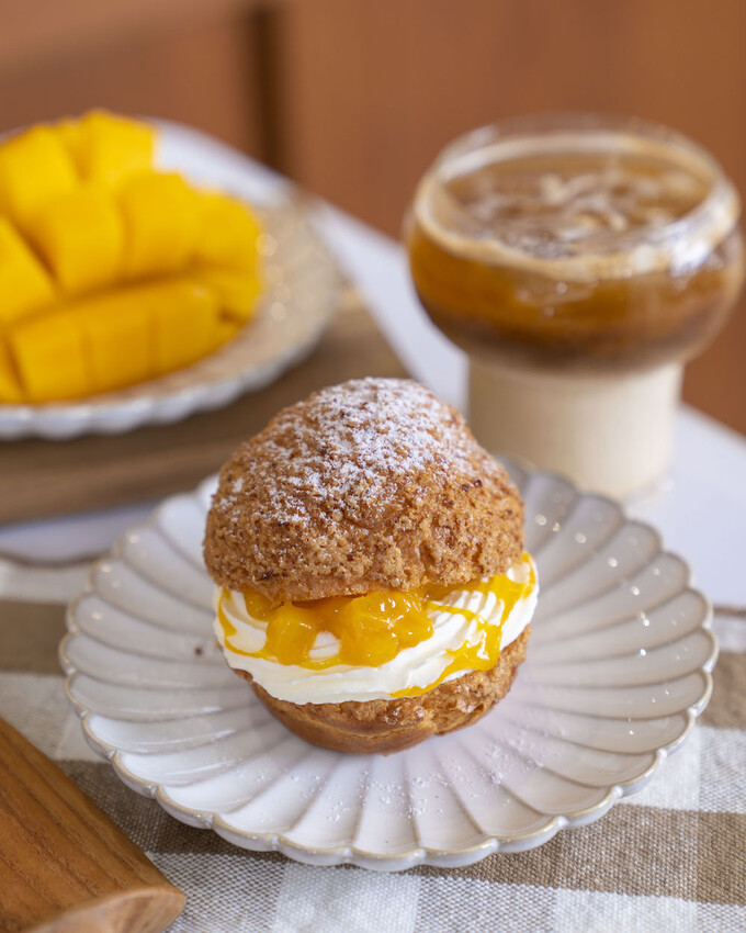 台北美食 皮皮手作千層｜芒果季來了!夏季限定芒果千層登場，還有酥脆芒果泡芙必朝聖