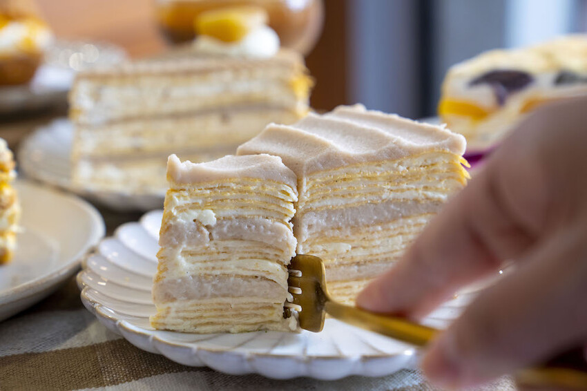 台北美食 皮皮手作千層｜芒果季來了!夏季限定芒果千層登場，還有酥脆芒果泡芙必朝聖