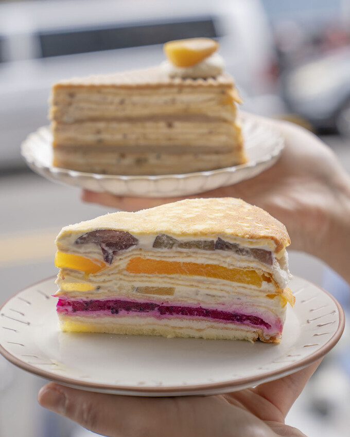 台北美食 皮皮手作千層｜芒果季來了!夏季限定芒果千層登場，還有酥脆芒果泡芙必朝聖