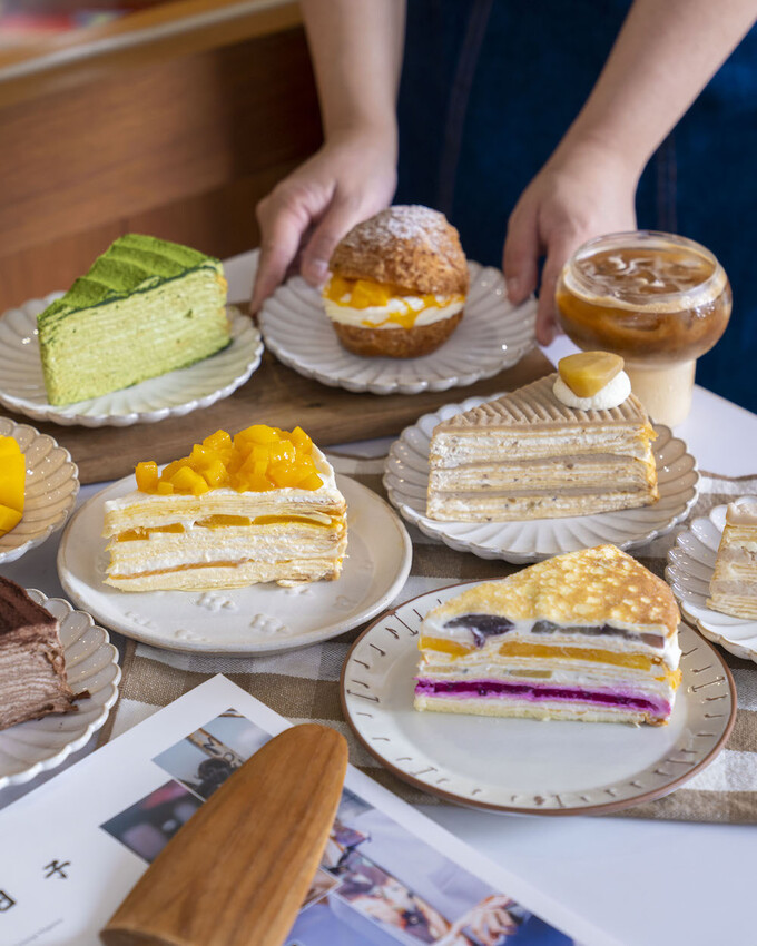 台北美食 皮皮手作千層｜芒果季來了!夏季限定芒果千層登場，還有酥脆芒果泡芙必朝聖