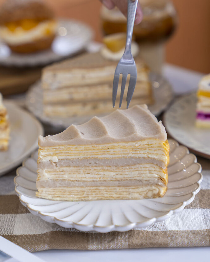 台北美食 皮皮手作千層｜芒果季來了!夏季限定芒果千層登場，還有酥脆芒果泡芙必朝聖