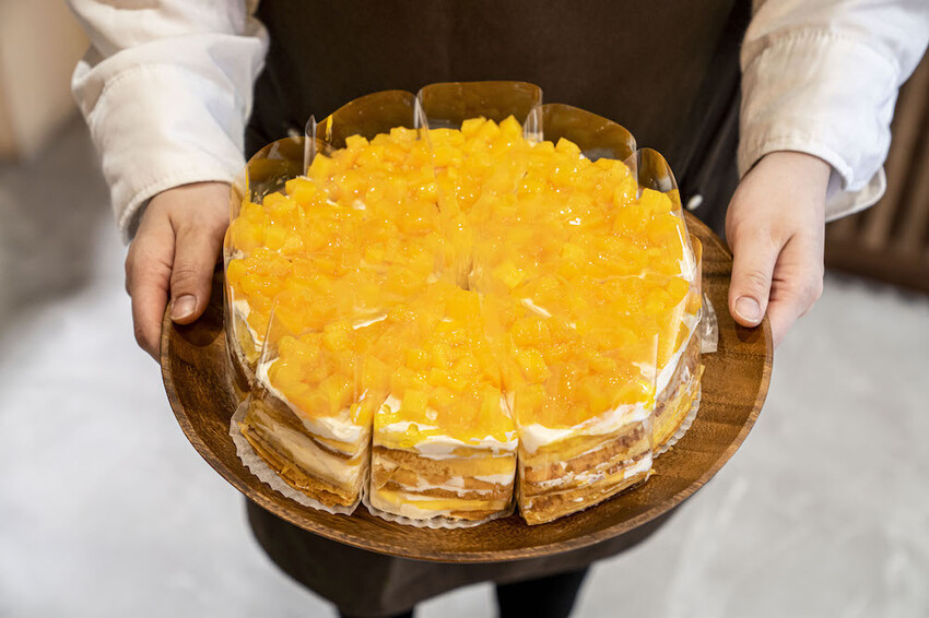 台北美食 皮皮手作千層｜芒果季來了!夏季限定芒果千層登場，還有酥脆芒果泡芙必朝聖