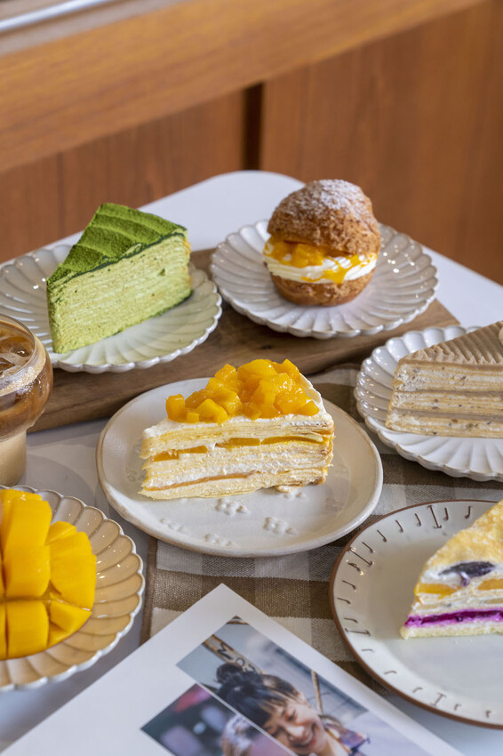 台北美食 皮皮手作千層｜芒果季來了!夏季限定芒果千層登場，還有酥脆芒果泡芙必朝聖