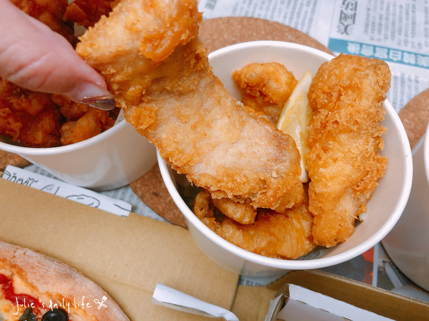 萬華 披薩-Rest & Roll 糰圓手工披薩-Ubereats外送、外帶-炸物、沙拉 @跟著Julie一起走吧