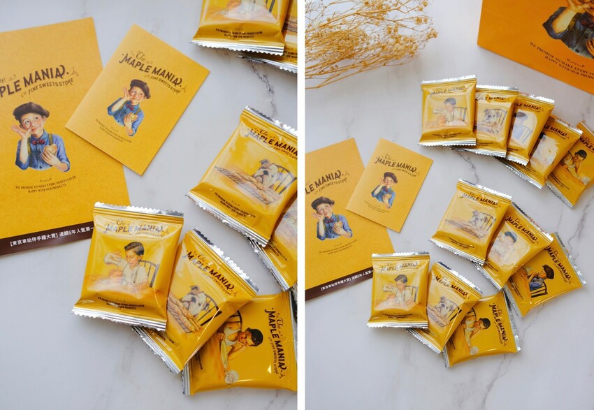 宅配美食|來自東京的超人氣排行伴手禮,用「楓糖男孩The maple mania」奶油夾心重溫日本味。肉依小姐吃什麼