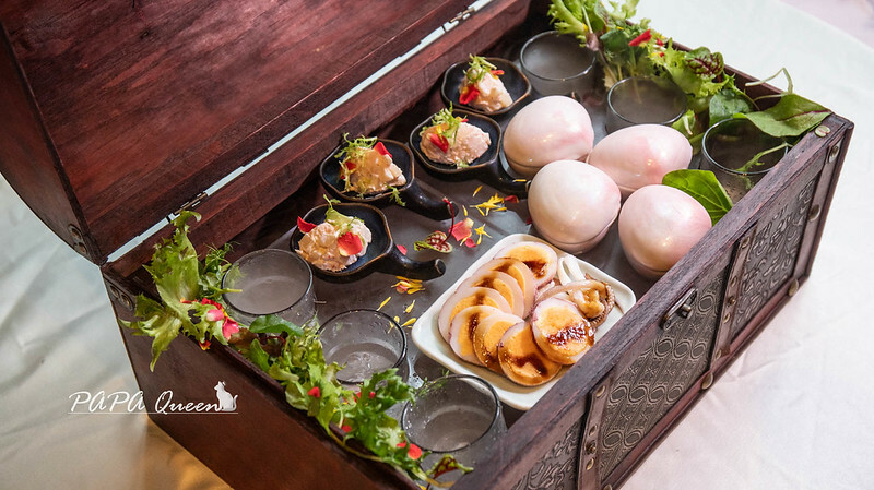 台中市南屯區浮誇系寶盒｜搭配藝術烤鴨秀Ｘ帝王蟹 豪華烤鴨特輯平日午間享67折，印月餐廳！