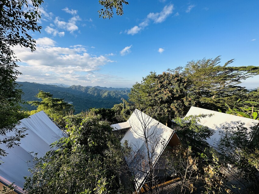 【蟬說：山中靜靜】台中酒桶山豪華秋冬露營，桂花弄帳篷區絕美景