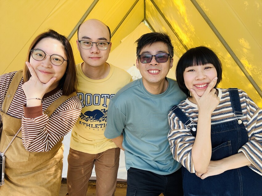 【蟬說：山中靜靜】台中酒桶山豪華秋冬露營，桂花弄帳篷區絕美景