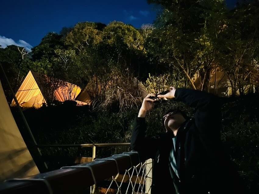 【蟬說：山中靜靜】台中酒桶山豪華秋冬露營，桂花弄帳篷區絕美景