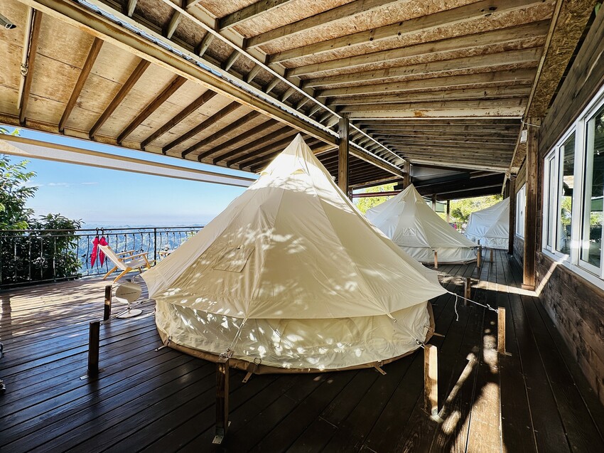 【蟬說：山中靜靜】台中酒桶山豪華秋冬露營，桂花弄帳篷區絕美景