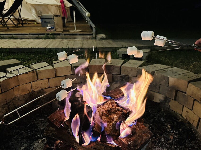 【蟬說：山中靜靜】台中酒桶山豪華秋冬露營，桂花弄帳篷區絕美景