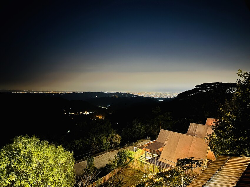 【蟬說：山中靜靜】台中酒桶山豪華秋冬露營，桂花弄帳篷區絕美景