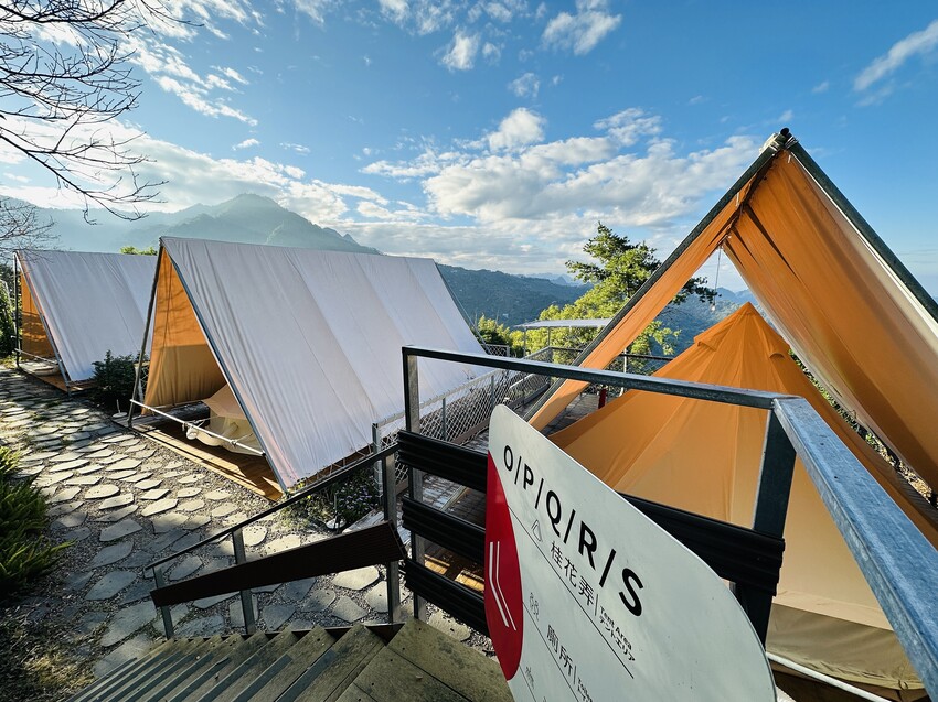 【蟬說：山中靜靜】台中酒桶山豪華秋冬露營，桂花弄帳篷區絕美景