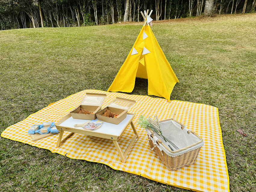 【蟬說：山中靜靜】台中酒桶山豪華秋冬露營，桂花弄帳篷區絕美景