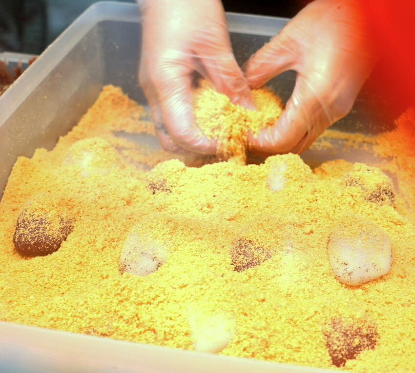 【桃園美食】康家客家手工麻糬．網美風棋格麻糬，三種口味一次滿足!