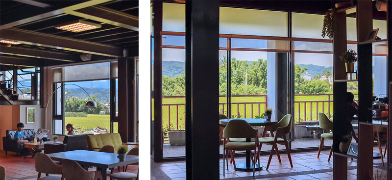 觀景窗台收藏無邊風光景致，一景金黃稻穗藍天為帳，波浪搖曳間飲一杯咖啡品一席悠閒時刻