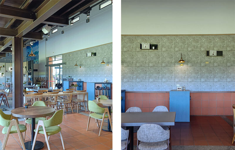 觀景窗台收藏無邊風光景致，一景金黃稻穗藍天為帳，波浪搖曳間飲一杯咖啡品一席悠閒時刻