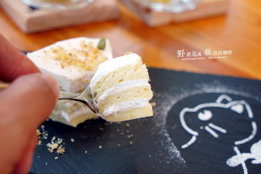 【龍潭美食】野薑花與貓庭園餐廳．野薑花料理、貓咪、立體拉花超療癒!