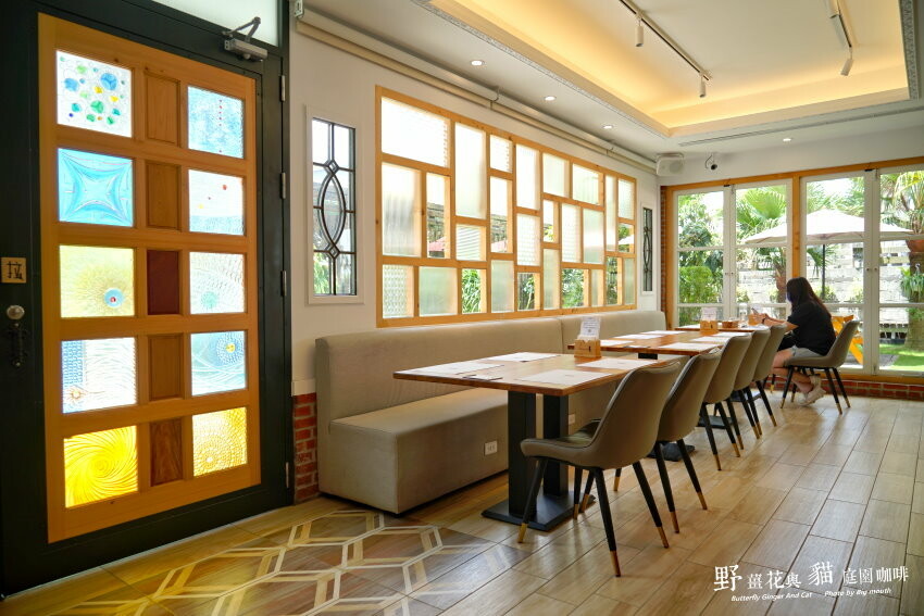 【龍潭美食】野薑花與貓庭園餐廳．野薑花料理、貓咪、立體拉花超療癒!