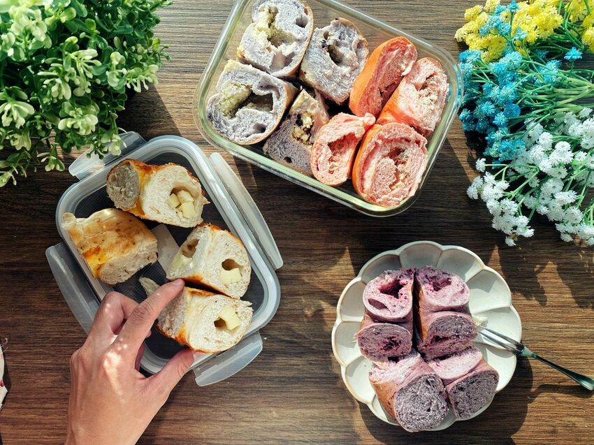 SUNMERRY聖瑪莉-加州Q貝果|包餡Q貝果|不用回烤即可享用|濕潤貝果搭配滿滿CREAM CHEESE|泡溫泉的貝果