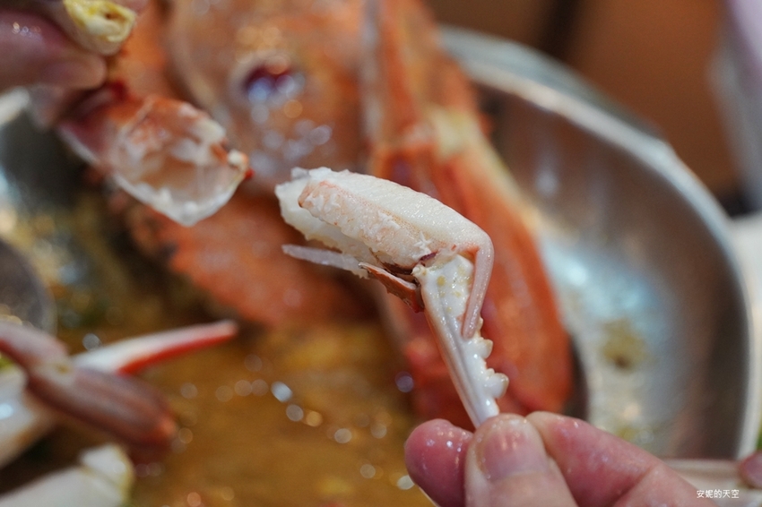 [新北野柳美食 阿杰萬里蟹]三點蟹x粄條超正點 最神的還有吻仔魚炒飯只要80元 高CP值平價海鮮餐廳 二樓還可以直接看海景 - 安妮的天空