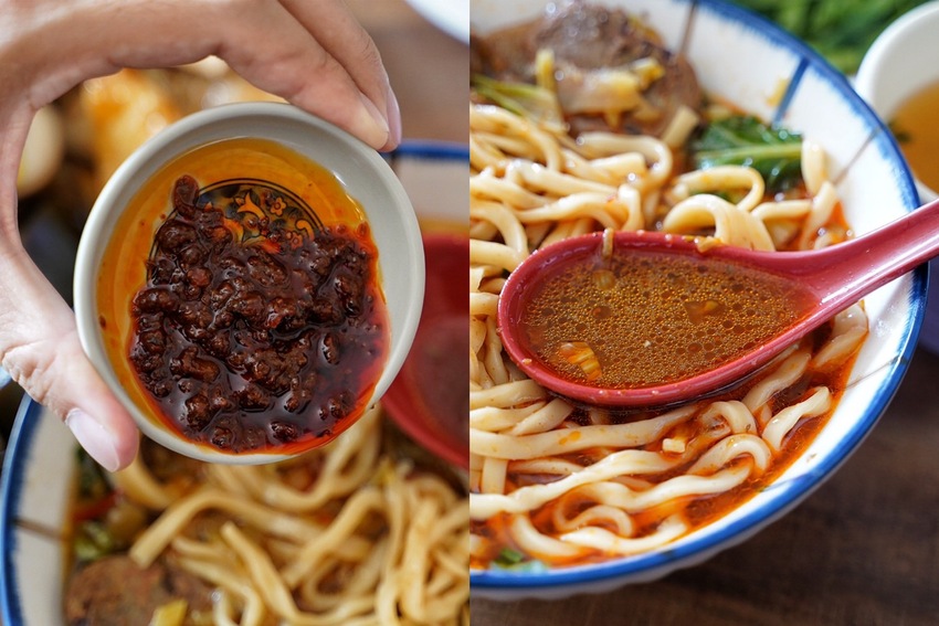 『靖媽廚房．食來運轉』主打天然無添加牛肉麵，使用大量新鮮蔬果、牛骨、辛香料下去細火慢煮，喝一口就停不下來！招牌五行水餃、雞蛋乾意麵也是推薦必點～ - 阿華田的美食日記