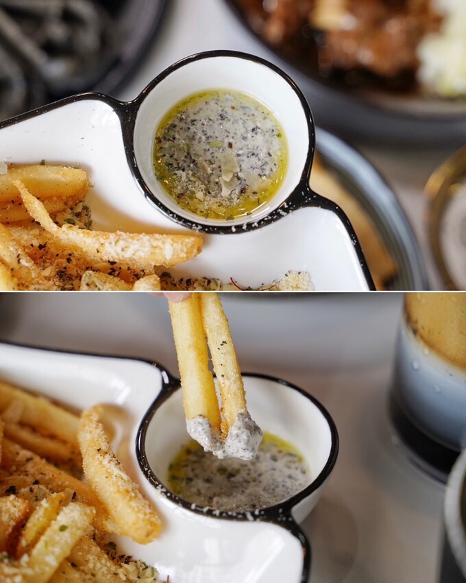 【Vu Cafe•烏色咖啡】黑色系料理,給你全新的感官味覺新體驗!烏色炸雞翅、烏色鬆餅、烏色鳳梨酥,更還有黑色系義大利麵!平日不限時且提供免費wifi,還是間寵物友善餐廳! - 阿華田的美食日記