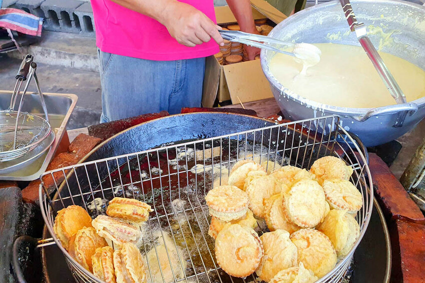 【嘉義美食】海綿集團 阿忠芋泥餅|全國首創烏金餅 綿綿冰
