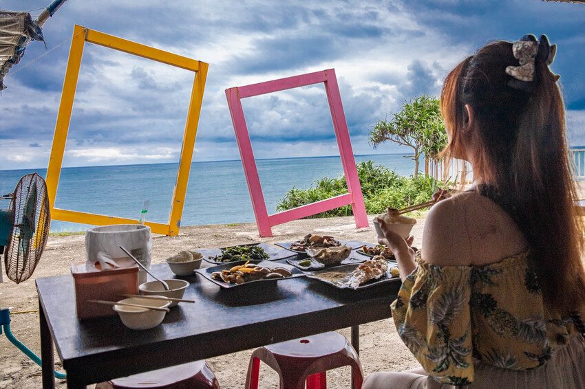 花蓮縣壽豐鄉屋銤海鮮｜一秒到泰國！海景配海鮮，無敵海景第一排海鮮餐廳