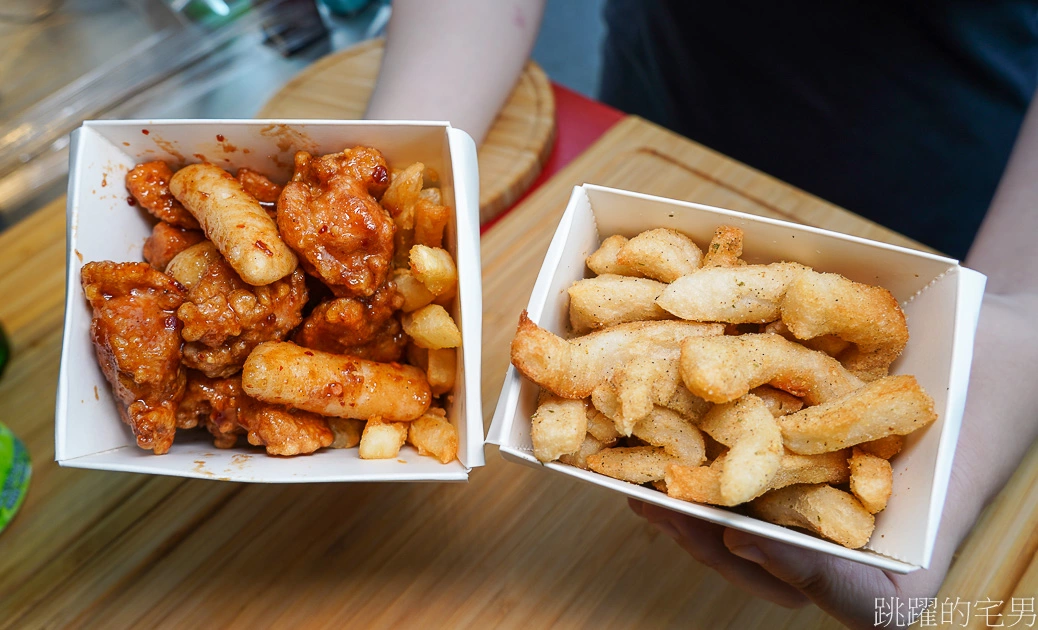 大推這家台東韓式炸雞-辣醬雞翅也太好吃啦，香辣滋味讓人停不下來，這家甜不辣根本屌打專賣店，甜醬炸年糕也好吃@跳躍的宅男